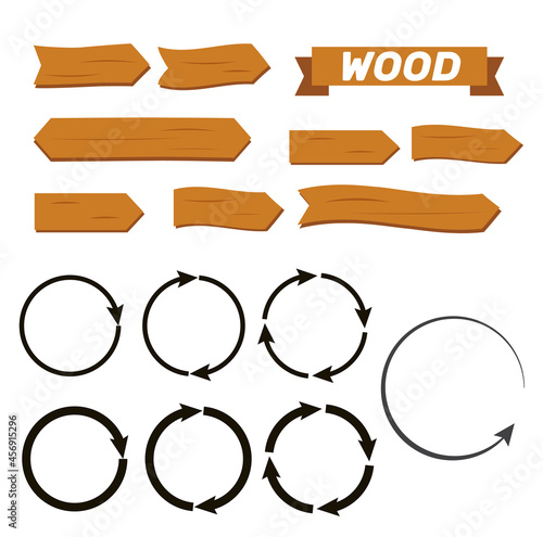 Rotating, circular, cyclic arrows. Recurrence sign. Flip over or turn arrow. Reverse sign