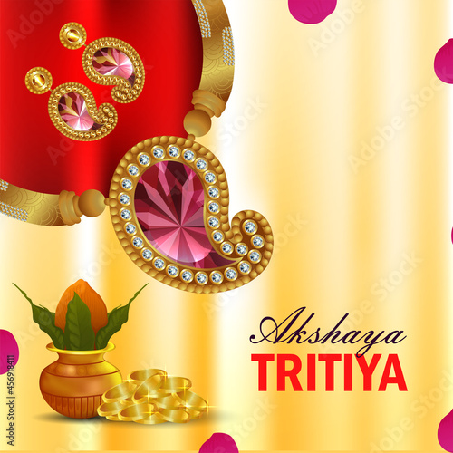 Happy akshaya tritya celebration background © Simran Singh