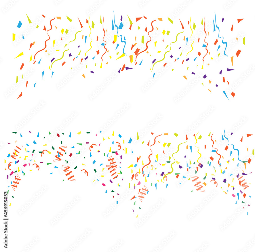 Obraz premium Gold confetti celebration. Celebrate gold vector background