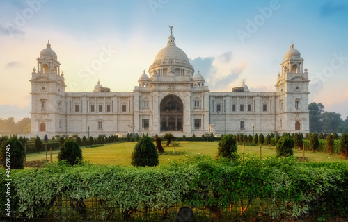 Quadro su tela Victoria Memorial historic monument and museum built in colonial style built in the year 1921 at Kolkata