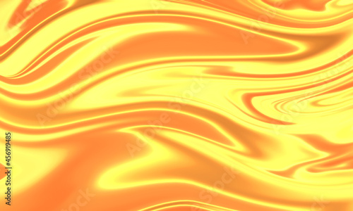 Natural rippled surface, liquid texture, blended pattern. Abstract mix of orange golden yellow colors. Great for design cover, presentation, flyer, posters, cards, packaging. Fluid sunset on water. 