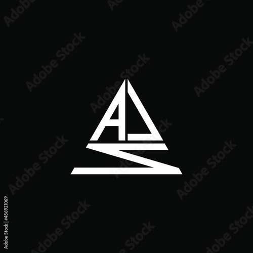 AJN letter logo creative design. AJN unique design
 photo