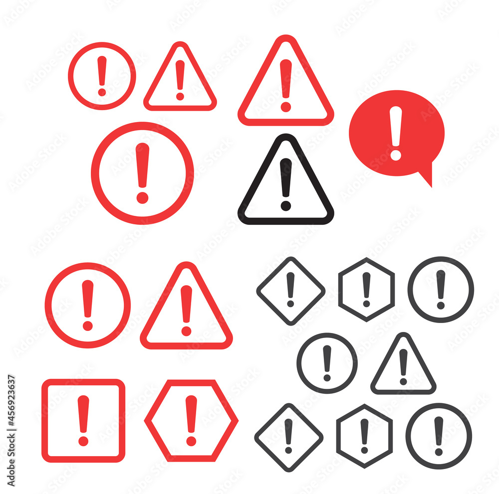 Attention please badge or banner. Danger sign design. Caution error icon Attention please badge or banner. Danger sign design. Caution error icon
