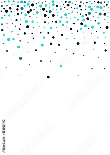 Blue Circle Carnaval Vector White Background.