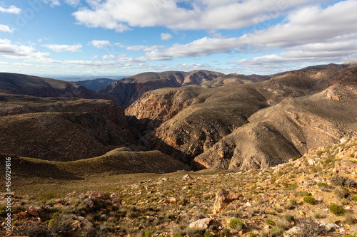 Picturesque view of the Swartberg mountains near Prince Albert, South Africa photo