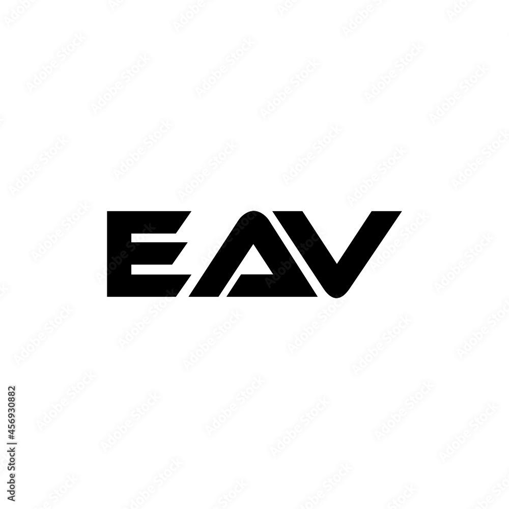 EAV letter logo design with white background in illustrator, vector logo modern alphabet font overlap style. calligraphy designs for logo, Poster, Invitation, etc.