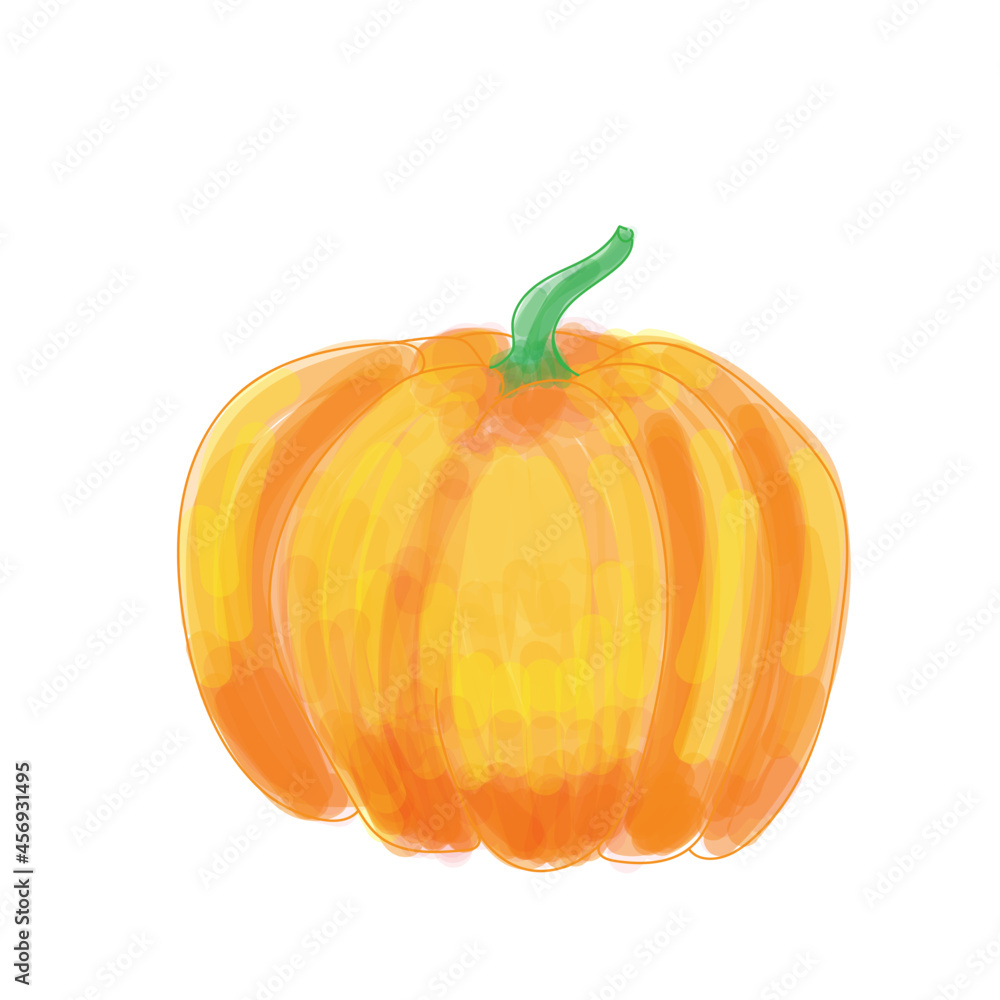 orange halloween illustration big pumpkin orange halloween illustration big pumpkin
