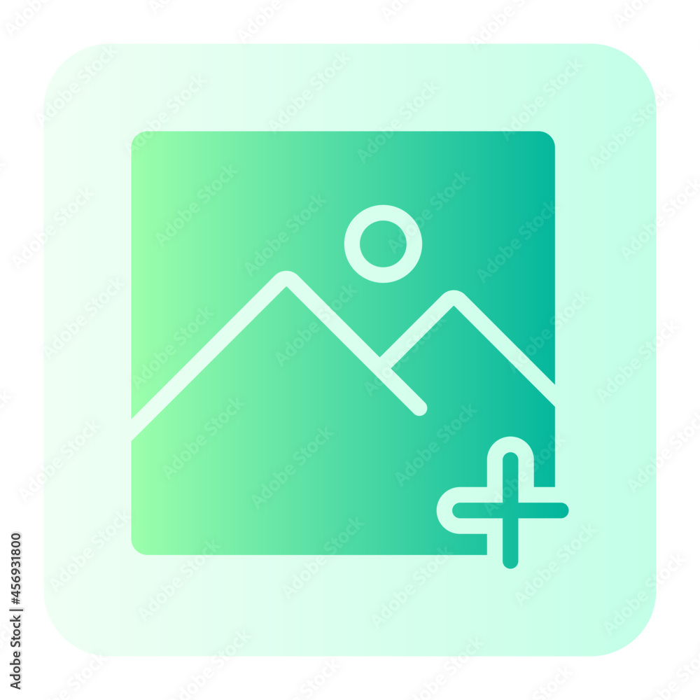 add image gradient icon add image gradient icon