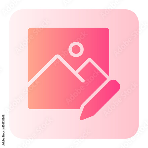 edit image gradient icon