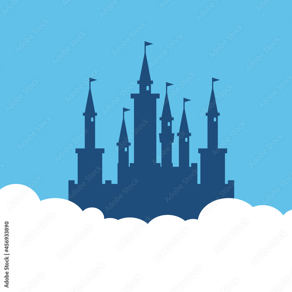 Castle in the air image. Clipart image