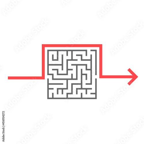 Reduce complexity concept icon. Clipart image isolated on white background
