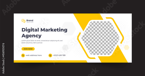 Digital marketing expert web banner and social media banner template
