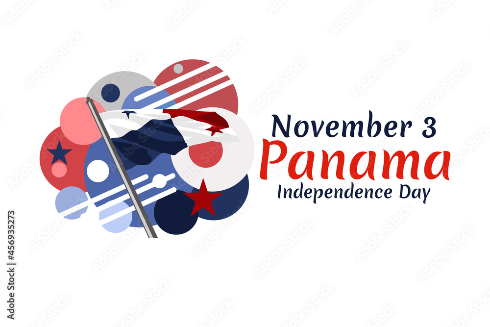 November 3, Independence Day of Panama vector illustration. Suitable for greeting card, poster and banner. November 3, Independence Day of Panama vector illustration. Suitable for greeting card, poster and banner.