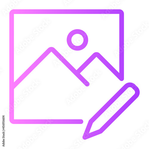 edit image gradient icon