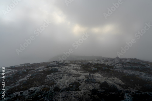 cloudy mountaintop photo