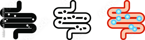 Colitis Vector Icon, Colic Symbol