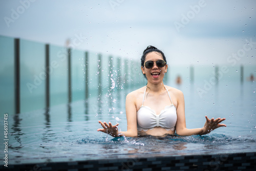 Asian woman lifestyle with ...