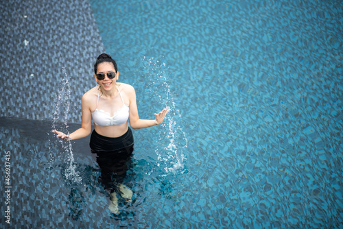 Asian woman lifestyle with ...