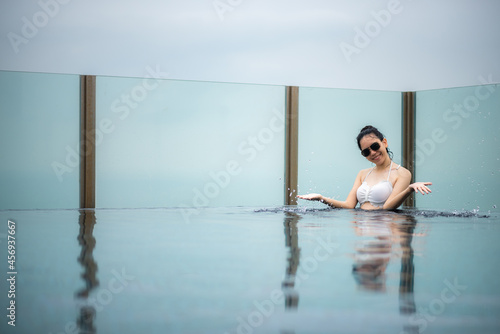 Asian woman lifestyle with ...