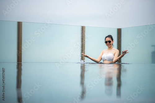 Asian woman lifestyle with ...