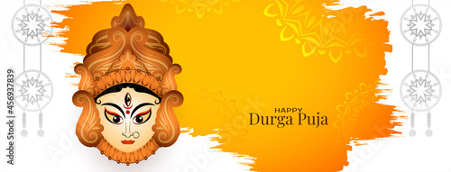 Happy Durga puja and navratri festival background
