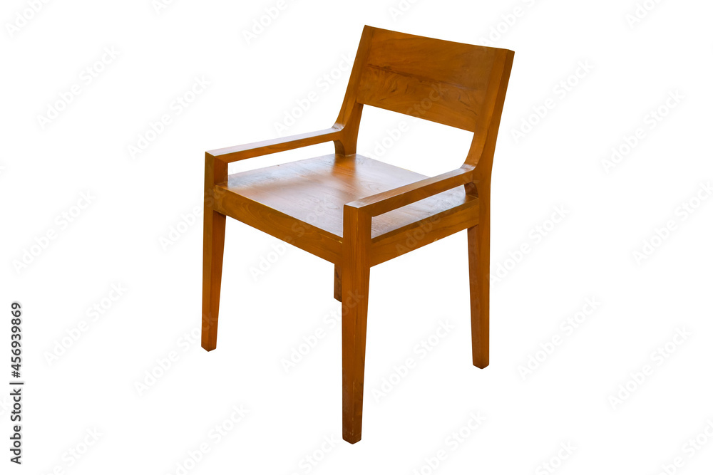 Wooden chair isolated on white background Wooden chair isolated on white background