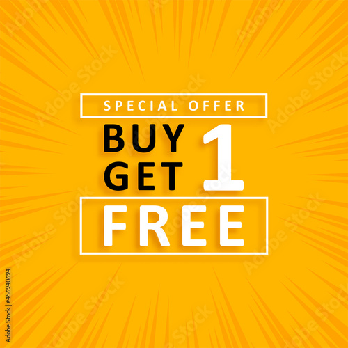 Special offer banner, hot sale, big sale, buy 1 get 1, sale banner vector, vector banner