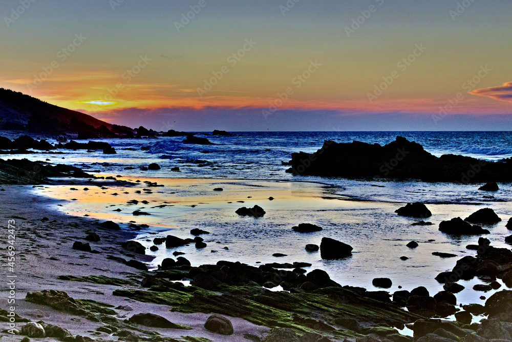 Rocky Beach Sunset, Jericoacoara, Ceara, route of emotions, Brazil