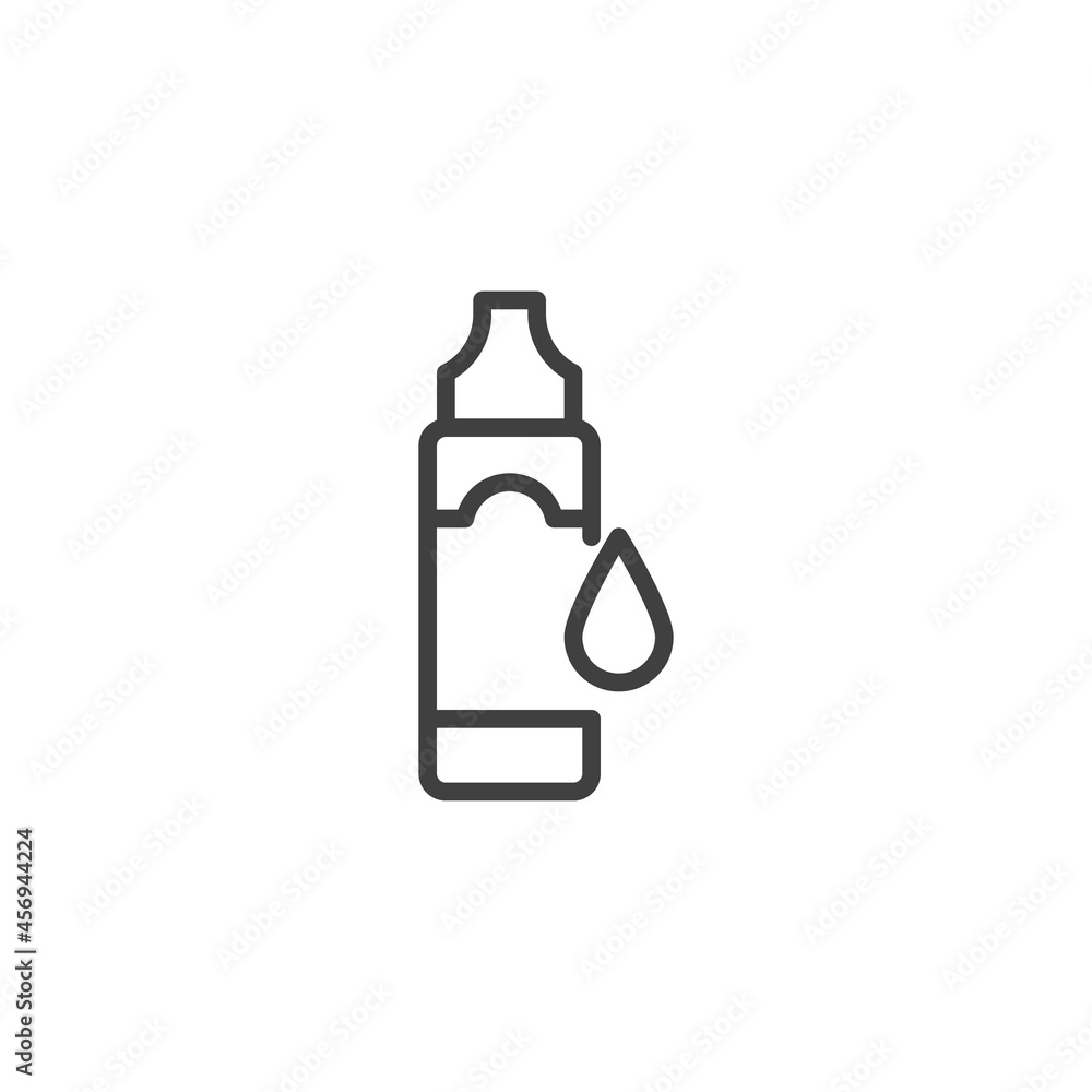 Vape juice line icon Vape juice line icon