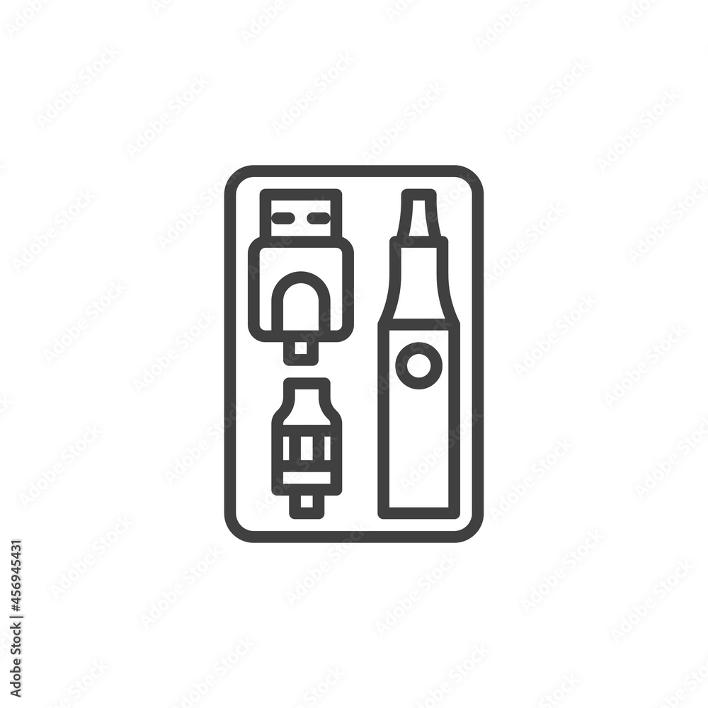 Vape box line icon Vape box line icon