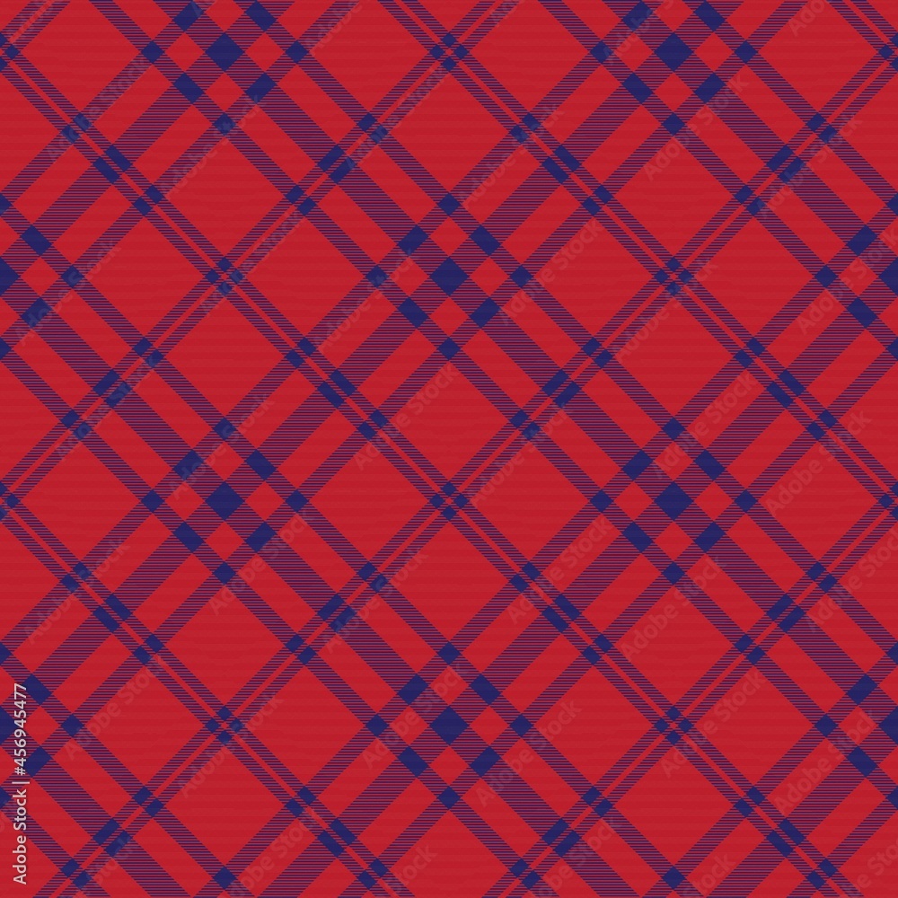 Red Navy Diagonal Plaid Tartan textured Seamless Pattern Design Red Navy Diagonal Plaid Tartan textured Seamless Pattern Design