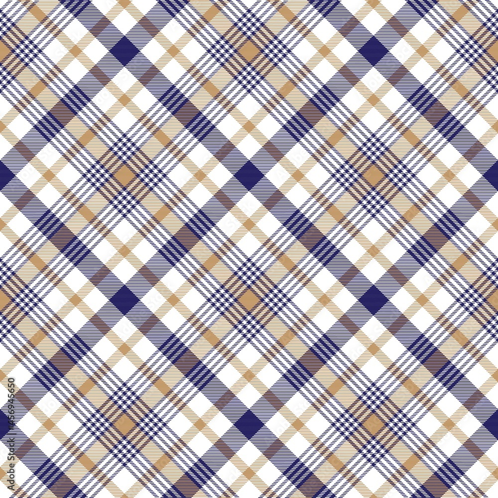 Blue Diagonal Plaid Tartan textured Seamless Pattern Design Blue Diagonal Plaid Tartan textured Seamless Pattern Design