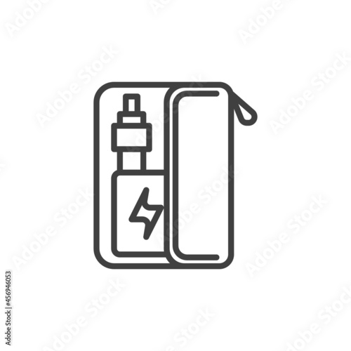Vape box line icon