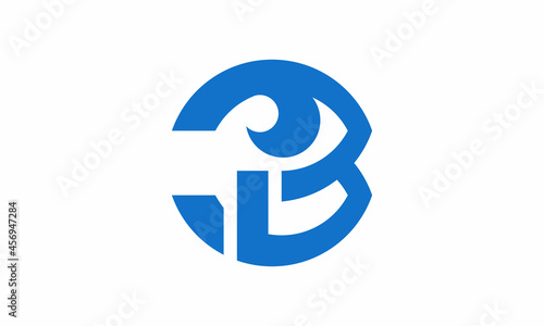 Free Download Letter logo B. Initial Icon B, and eye camera vector lens illustration - GFXLoad