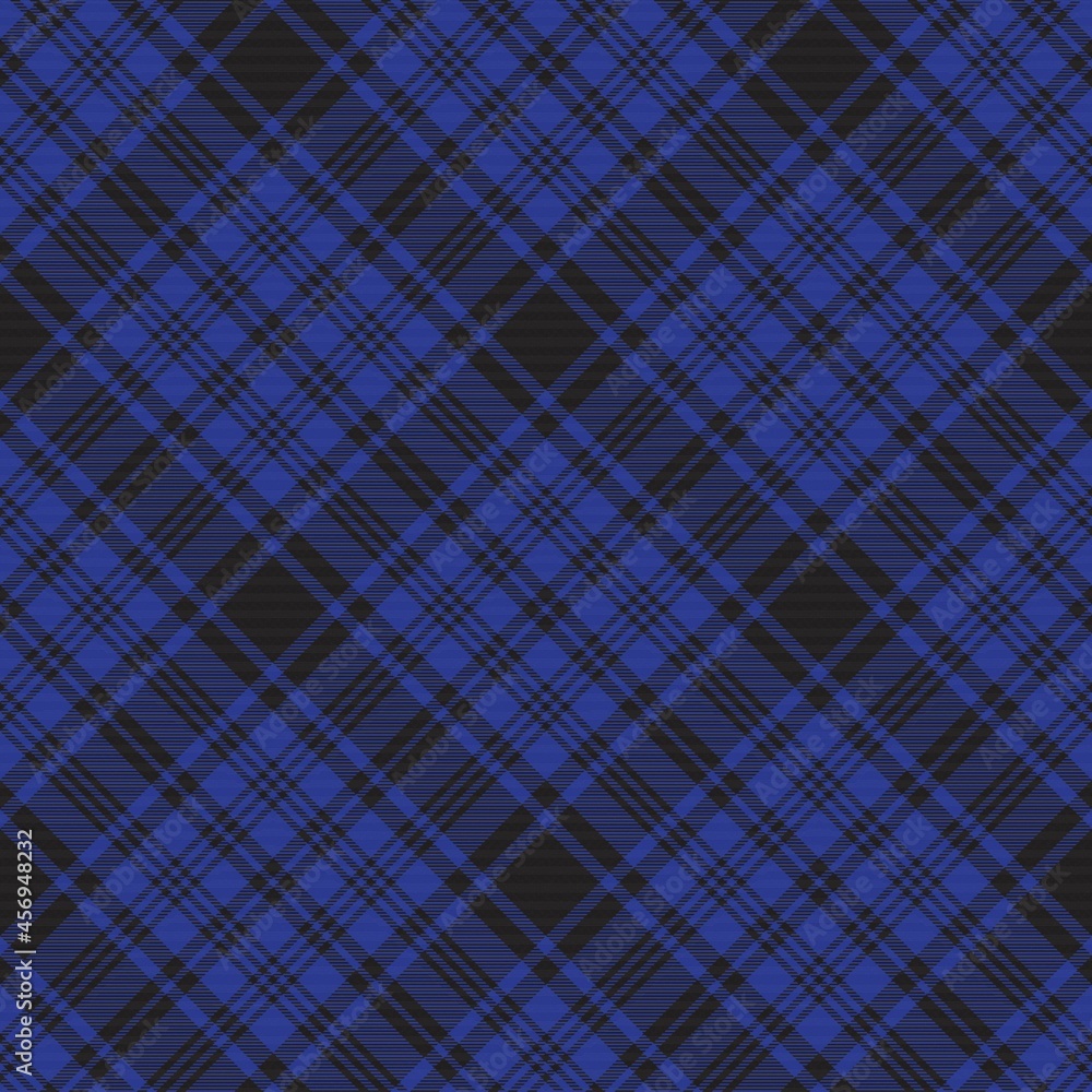 Blue Diagonal Plaid Tartan textured Seamless Pattern Design Blue Diagonal Plaid Tartan textured Seamless Pattern Design