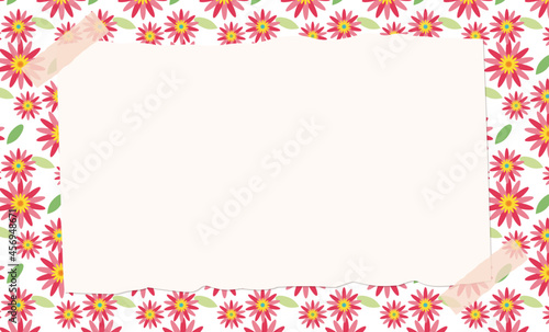 papel para nota y textura floral