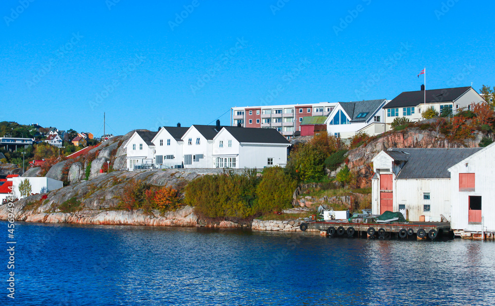 Kristiansund landscape, Norwegian town