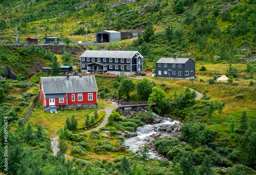 View over the village of Myrdal, Norway
 photo