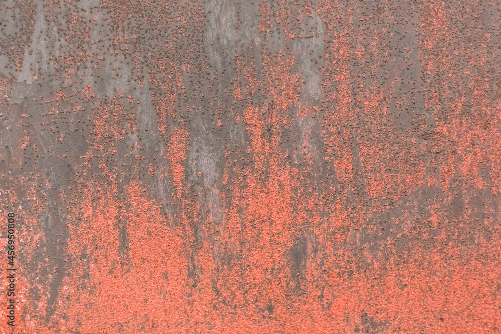 Old dirty wall surface with abstract red pattern texture background