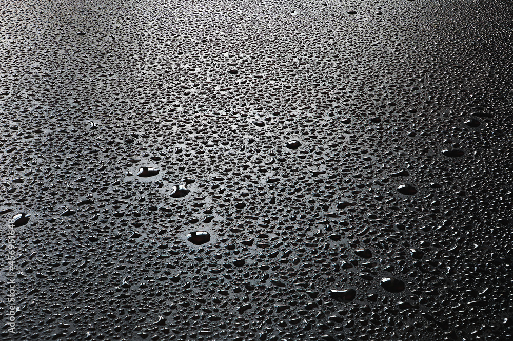 water droplets on a dark background