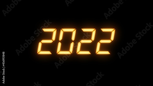 2022. New Year. Christmas. Two thousand twenty-two.