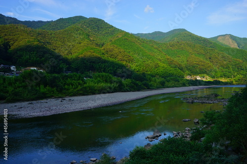 Shimanto River Valley in Kochi, Shikoku, Japan - 日本 四国 高知 四万十川 