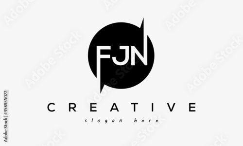 FJN creative circle letters logo design victor photo