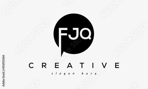 FJQ creative circle letters logo design victor photo