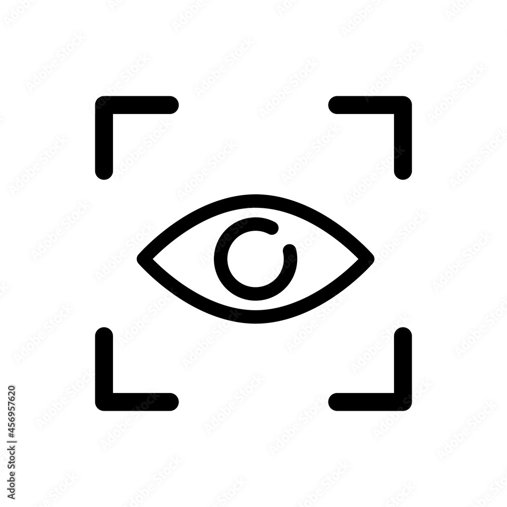 Eye icon vector. optic illustration sign. open symbol. see logo. Eye icon vector. optic illustration sign. open symbol. see logo.