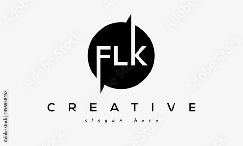 FLK creative circle letters logo design victor photo