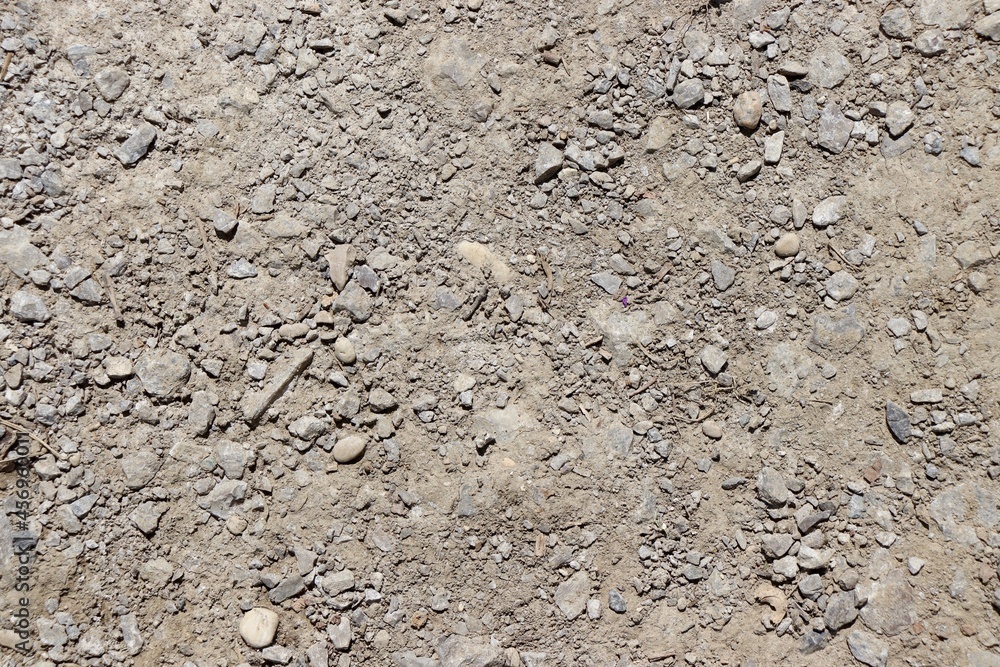 A close view of the rock and stone gravel surface. A close view of the rock and stone gravel surface.
