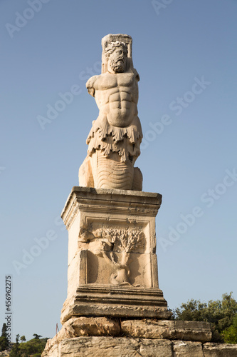Statue, Odeon of Agrippa, Ancient Agora, Athens photo