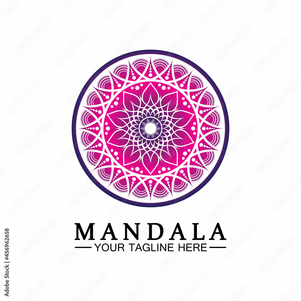 Circle pattern petal Flower Mandala Vector logo template illustration. Colorful template for spiritual retreat or yoga studio,Ornamental business cards,vintage luxury, ornamental decoration Circle pattern petal Flower Mandala Vector logo template illustration. Colorful template for spiritual retreat or yoga studio,Ornamental business cards,vintage luxury, ornamental decoration