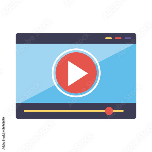 Play button in video screen